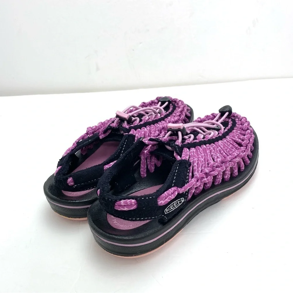 KEEN Uneek Woven Rubber Outdoor Sandals in Pink Size 5.5 Style 1014637